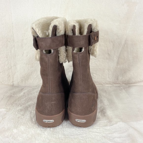 NEW Merrell Womens Encore Q2 Leather Espresso Mid-Calf Winter Snow Boots J94904 - Picture 7 of 12